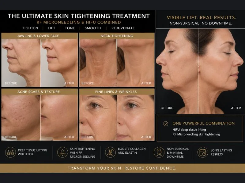 Results of combined treatment for the ultimate skin tightening treatment Banbury