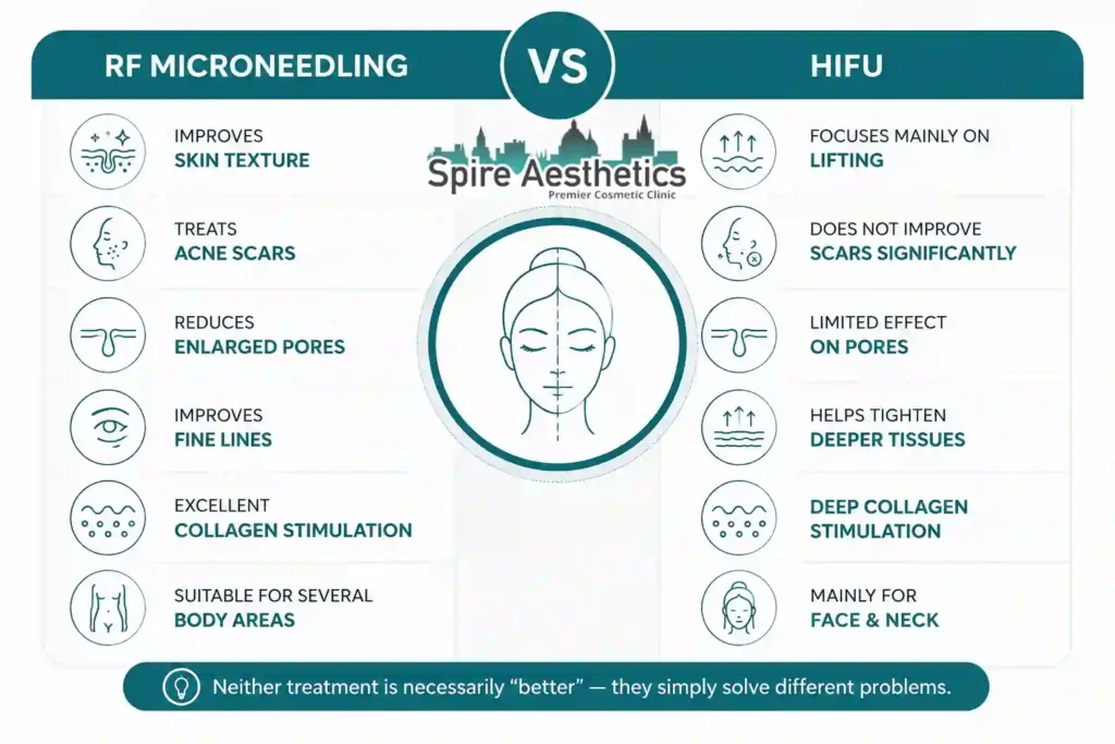 RF Microneedling vs HIFU: Which Treatment Gives Better Results Banbury?